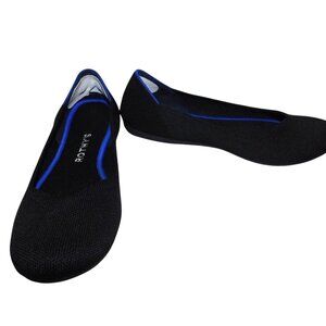 Rothy's Black Round Toe The Flat Woven Mesh Ballet Flats Size 7.5